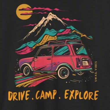 Drive.Camp.Explore: Graphic Adventure T-Shirt