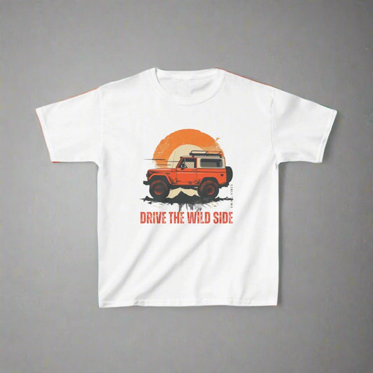 Drive the Wild Side:  Kids Adventure T-Shirt