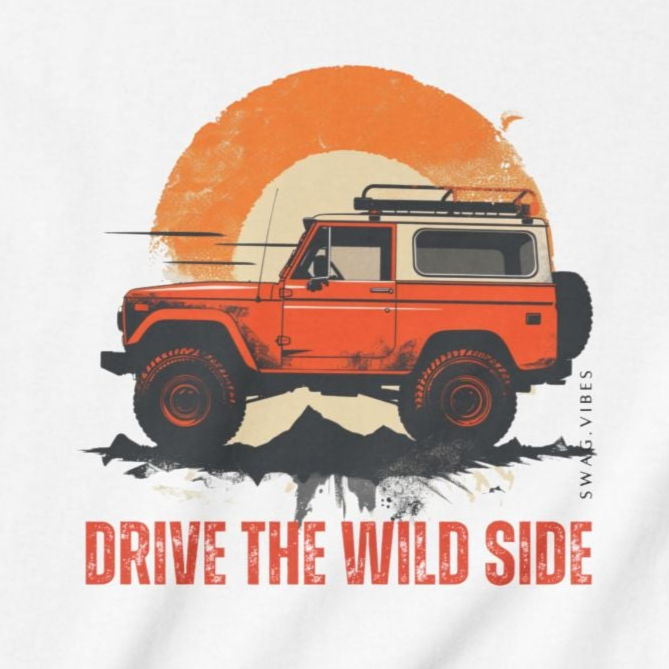 Drive the Wild Side:  Kids Adventure T-Shirt