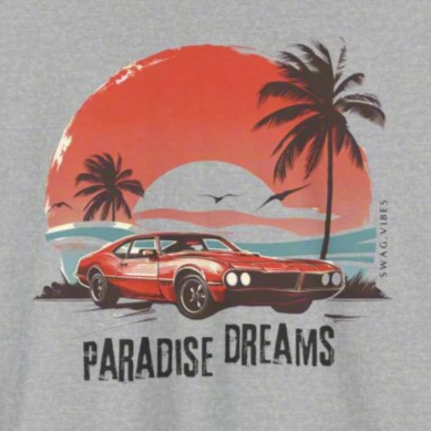 Paradise Dreams: Swag Vibe’s Adventures T-Shirt