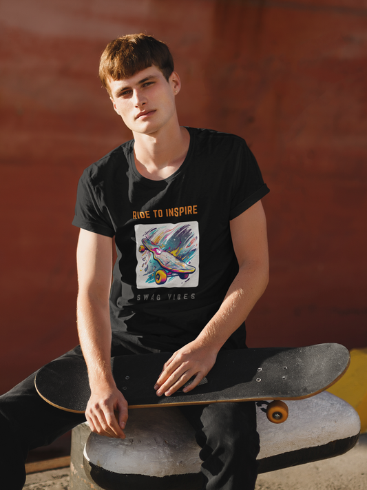 Skate Surge - RIDE TO INSPIRE - Unisex T-Shirt